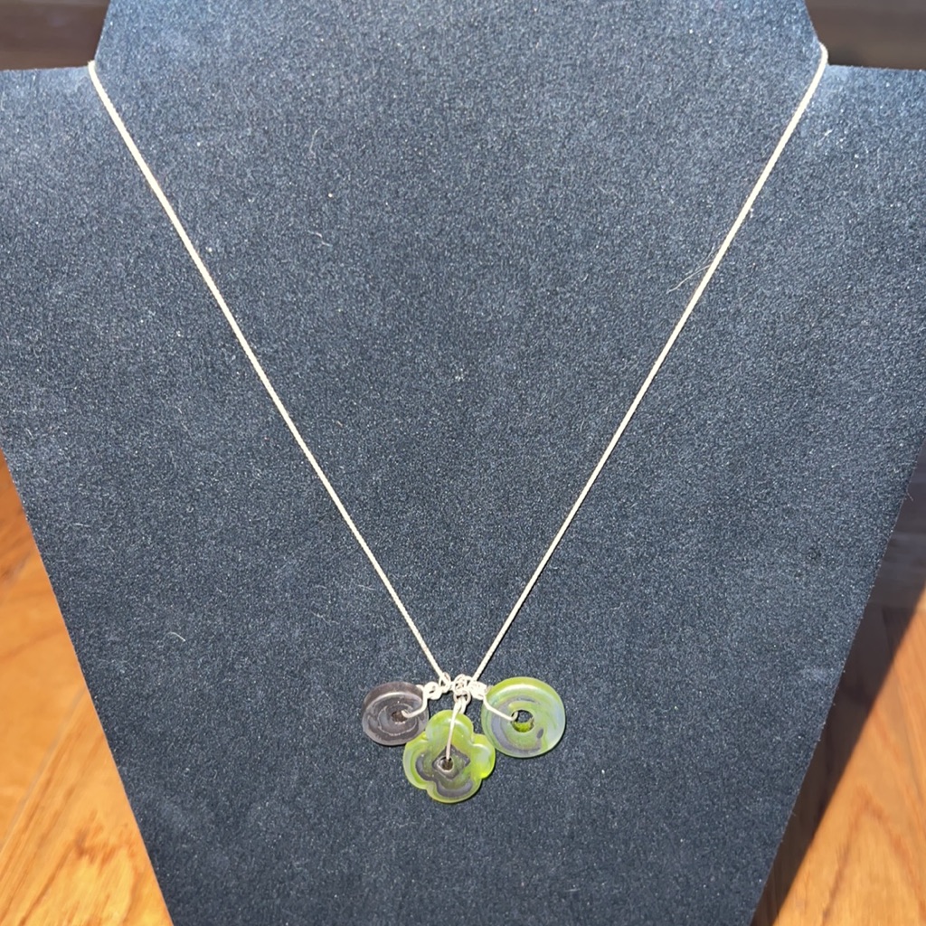 Silver Fun Flower Necklace
